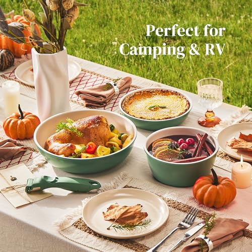 Ceramic Cookware Set (Green)