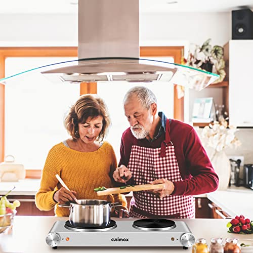 Hot Plate Electric Double Burner (Silver / Double)