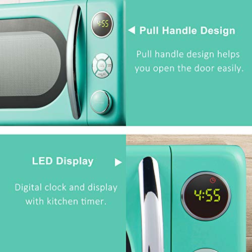 GLCMKA07GNR 07 Retro Microwave Oven (Surf Green / .7 cu ft / Classic)