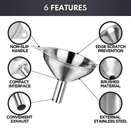 Kitchen Funnels for Filling Bottles (3PCS Funnel Set)