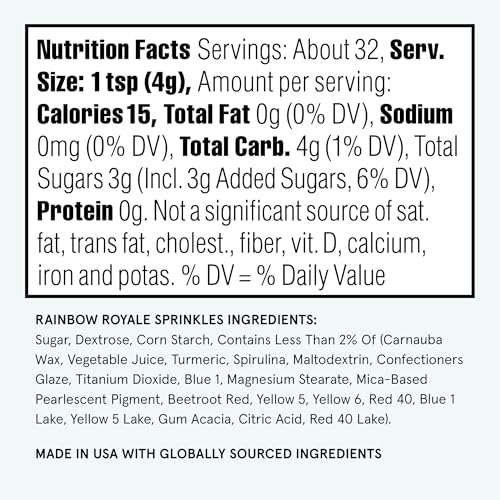 Rainbow Royale Mixed Candy Pearl Sprinkles 1 Pack (1 Pack / Rainbow Royale)