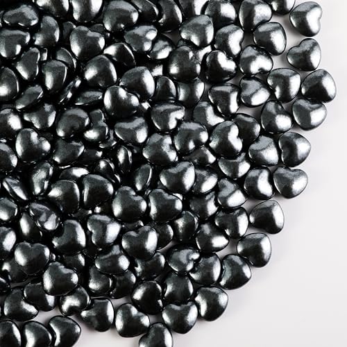 Black Heart Shapes Sprinkles (4.58 Ounce)