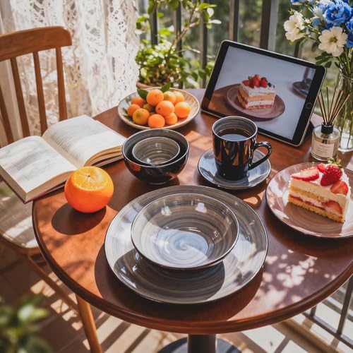 Stoneware Sonoma 56pc Dinnerware Set (Gray)
