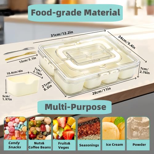 Snackle Box Container (1PC 8 Compartments)