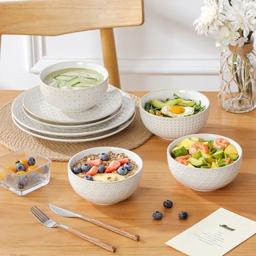 16 Pieces Dinnerware Set (White / Service for 4 (16 Pcs))