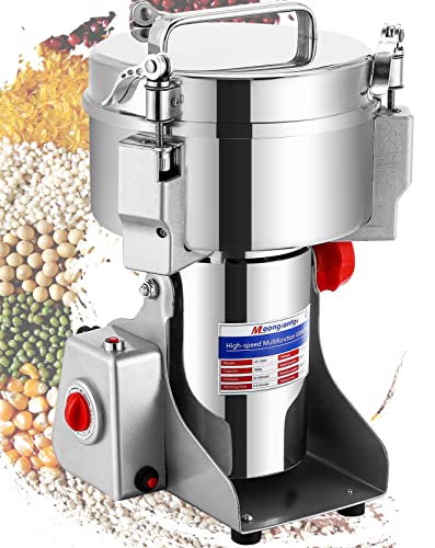 Grain Mill Grinder Commercial Spice Grinder (Silver / 2500g Swing)
