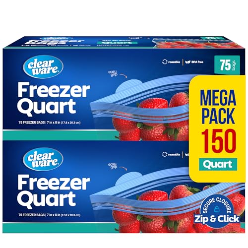 Quart Freezer Bags (150 Count)
