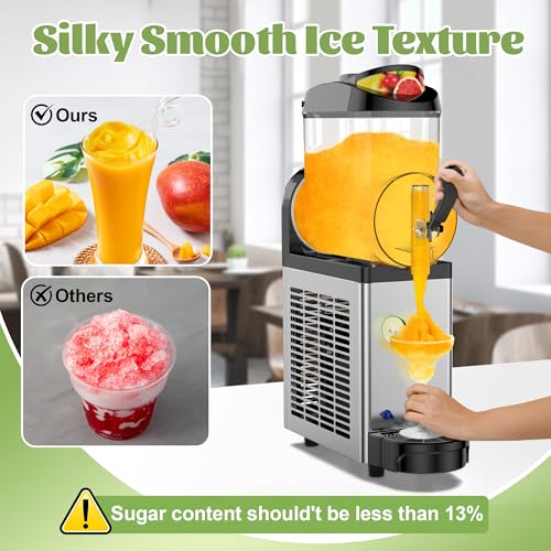 12L Commercial Slushie Machine Frozen Drink Maker Stainless Steel Slushy (12L1)