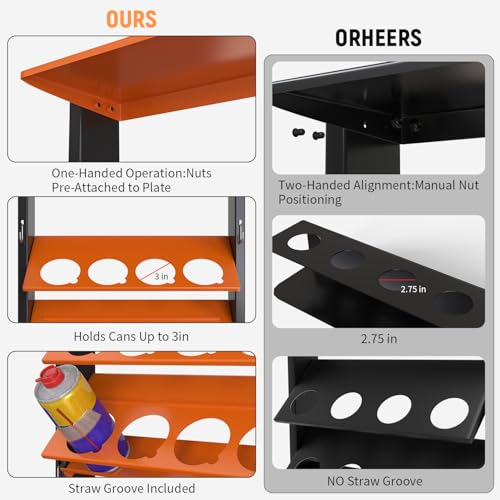 Spray Bottle Holder Wall (Orange / B-Spray Can Rack)