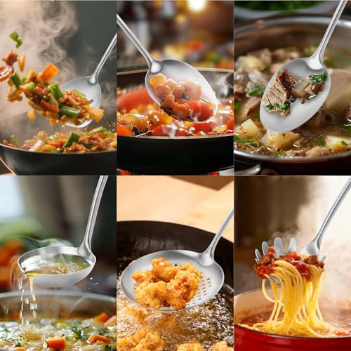 18 10 Stainless Steel Kitchen Utensils Set (Small / SILVER-10 Pieces)
