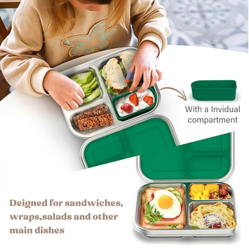 Stainless Steel Bento Box Kids (Green)