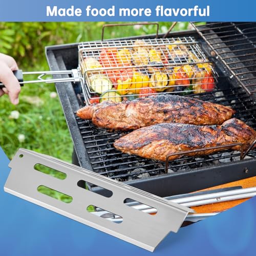 Stainless Steel Grill Grates with 66032 Flavorizer Bars for Weber Genesis II Grill Parts GS4