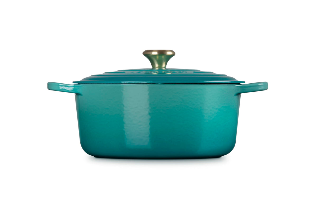 Enameled Cast Iron Round Dutch Oven (Riviera / 7.25 Qt)