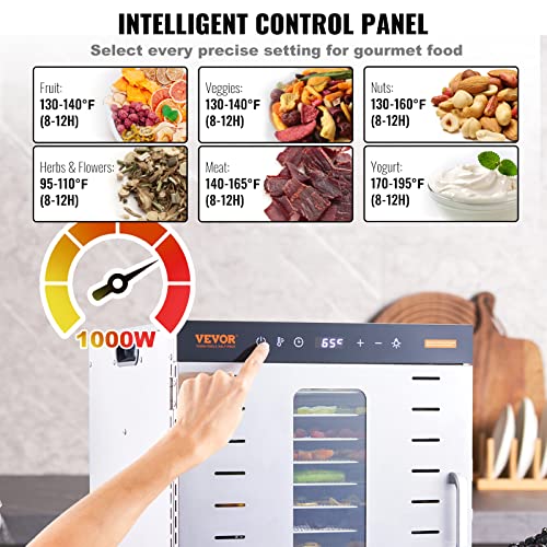 Food Dehydrator (10-Trays/1000W)