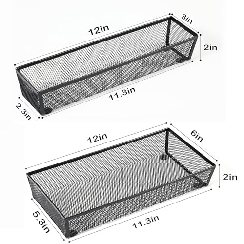 Silverware Drawer Organizer (12*3-5P-Black)