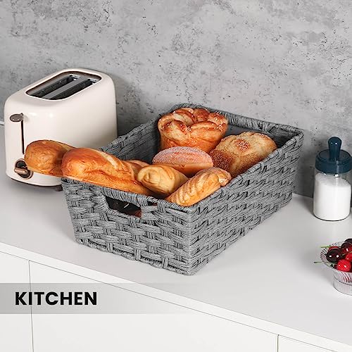 Large Wicker Storage Basket (2 Count)