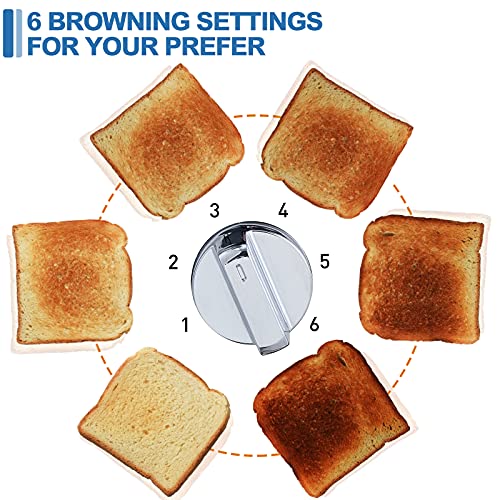 2 Slice Stainless Steel Toaster with Digital LED Display (Silver Stainless Steel / 2 Slice)