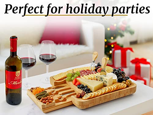 Premium Bamboo Cheese Board Set (Classic Set)