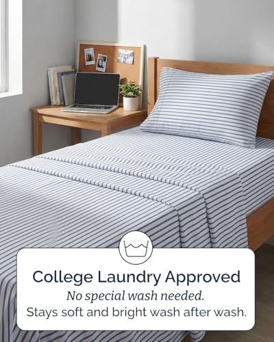 Twin XL 3 Piece Sheet Set (43 - Blue Stripes 2 / Twin XL)