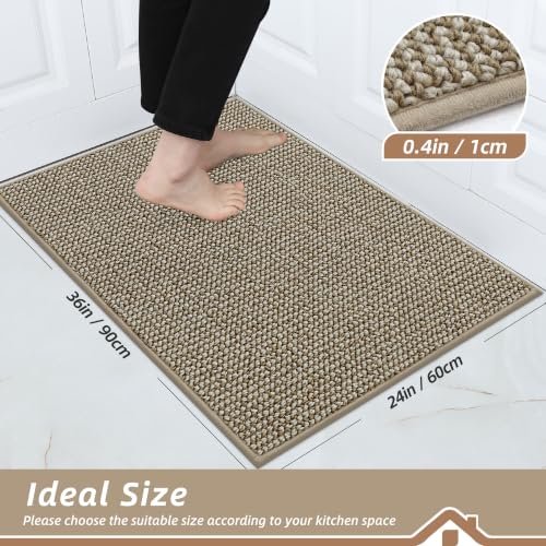 Kitchen Rugs 24"x36" (Light Beige / 24" X 36" (Rectangular))