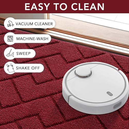 Front Door Mat Outside Entrance (Red / 32" x 20" (Rectangular))
