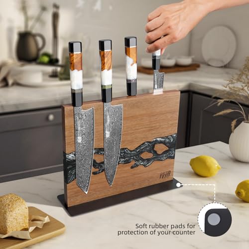 Magnetic Knife Block (Black White)