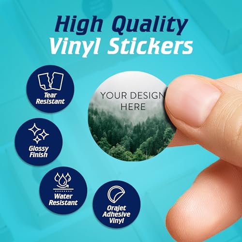 Custom Vinyl Stickers Your Image (100 Count)