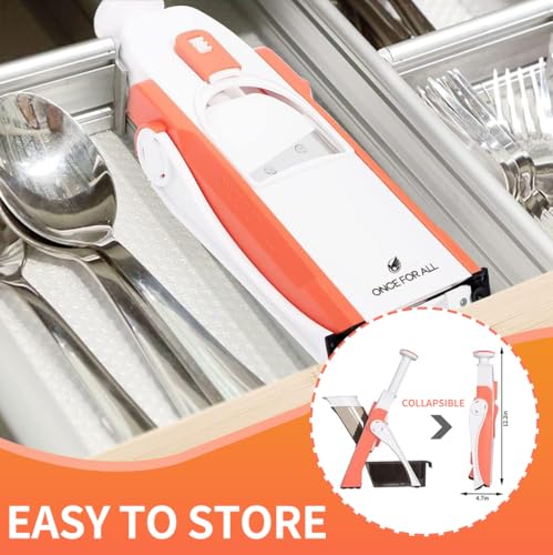 Mandoline Slicer for Kitchen (Orange)
