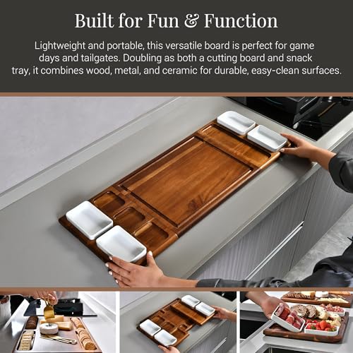 Premium Charcuterie Board (Extra Large 31" Acacia Wood with Engraving)