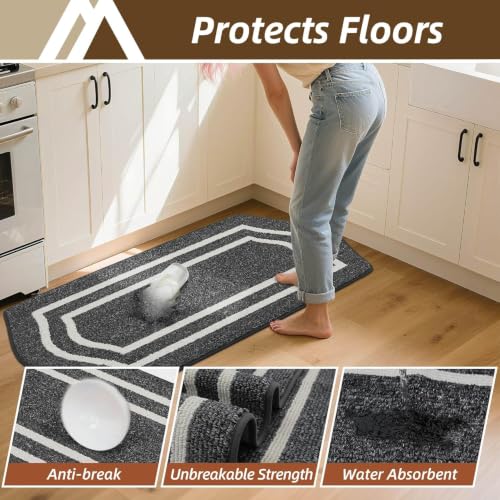 Kitchen Rugs and Mats 24"x48" Non Slip Kitchen Mats for Floor