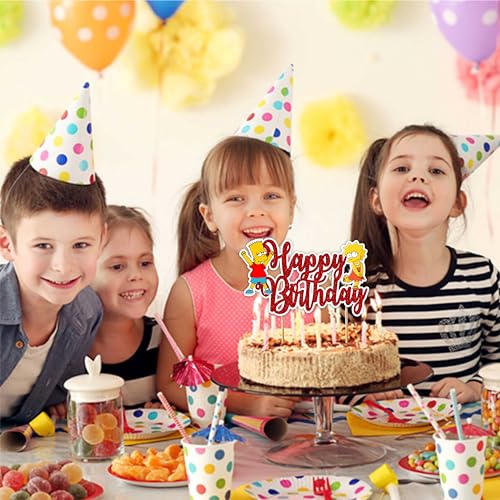 Brt Simpson Happy Birthday Cake Topper (10 Count)