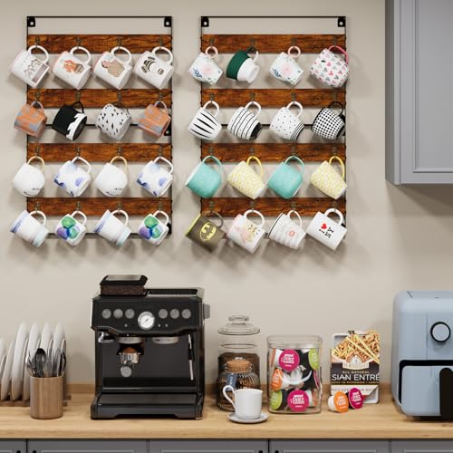 Wall Mount Coffee Mug Holder