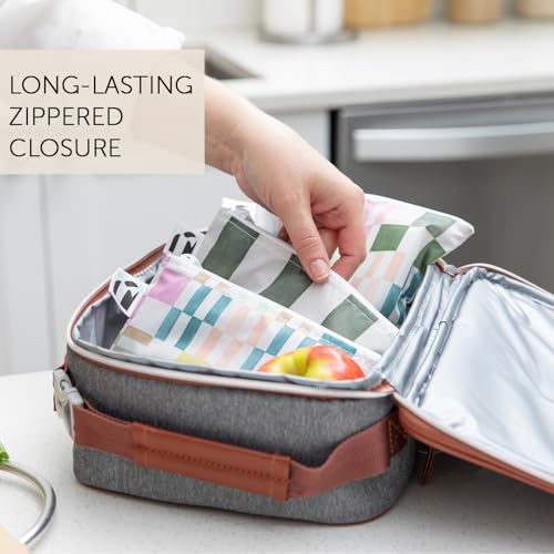 Roamio Reusable Sandwich and Snack Bags (Stripe & Multi Check)