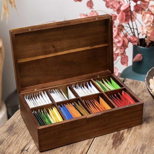 Acacia Wooden Tea Bag Organizers