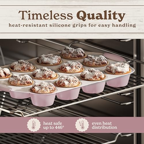 Nonstick Stackable Bakeware Set (Pink - 22 Pcs)