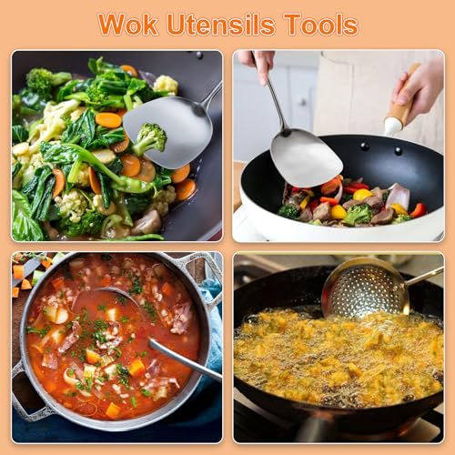304 Stainless Steel Kitchen Utensil Sets (6 Count)