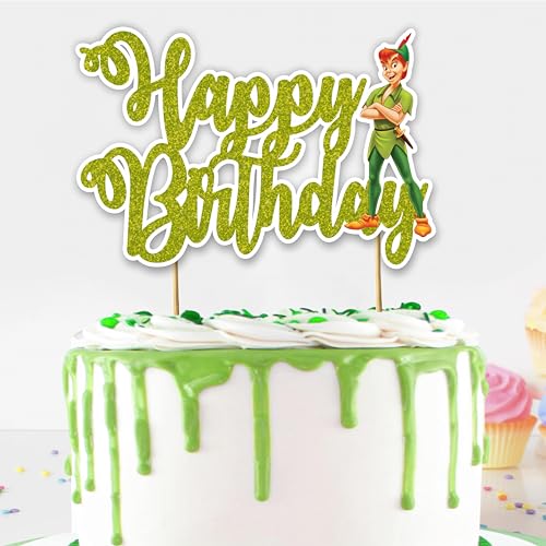 Petr Pan Happy Birthday Cake Topper