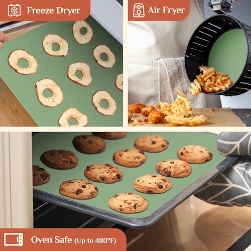 Silicone Baking Mat Roll (Matcha Green / 72"L x 24"W)