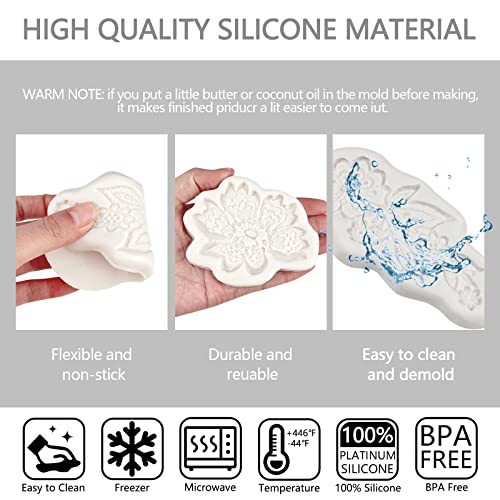 Lace Fondant Molds 4 Pcs (Lace Fondant Molds)
