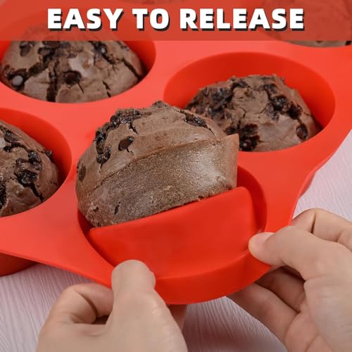 Silicone Jumbo Muffin Pan (6-Cup Jumbo)