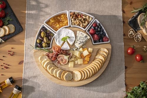 Charcuterie Board Set and Cheese Serving Platter (13 inch)