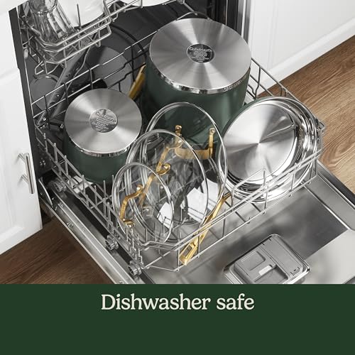 Cookware Set 11 Piece Stainless Steel Cookware Pots and Pans (Green)