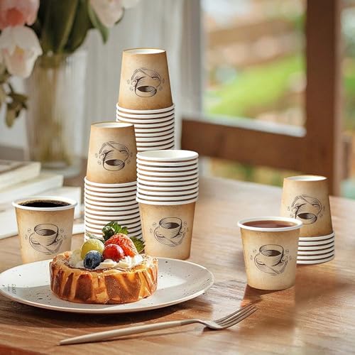 600 Pack 4 oz Small Coffee Cups Disposable Paper Espresso Cups (4OZ-600)