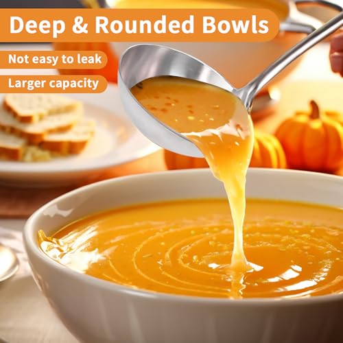 Deep Stainless Steel 13.7 Inches Newness Soup Ladle