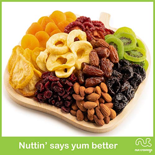 Rosh Hashana Gift Basket Dried Fruit & Nuts (8. Wooden Apple Fruit Tray)