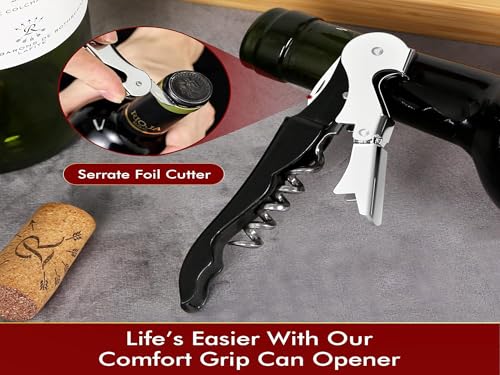 Professional Waiter Corkscrew Wine Openers Set (4 Count)