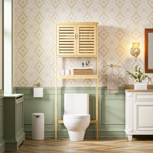 Bathroom Over The Toilet Storage Cabinet (Natural)