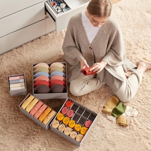 Underwear Drawer Organizer for Closet 16 Pack (16 Count)
