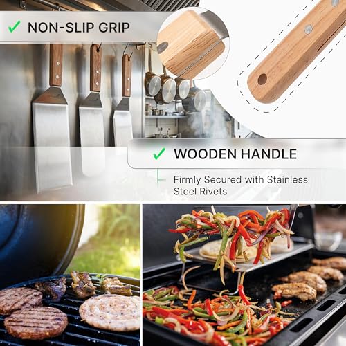 Professional Metal Spatula with Wooden Handle (WH 1pc Small)