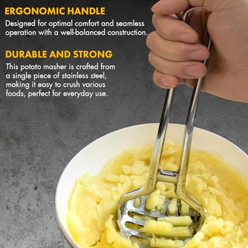 Stainless Steel Heavy Duty Potato Masher Avocado Smasher